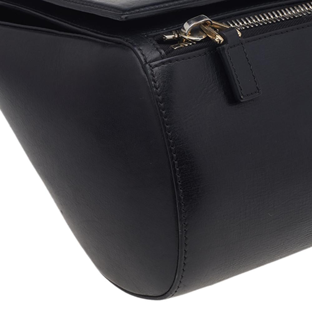 Women's Givenchy Black Leather Pandora Box Medium Shoulder Bag