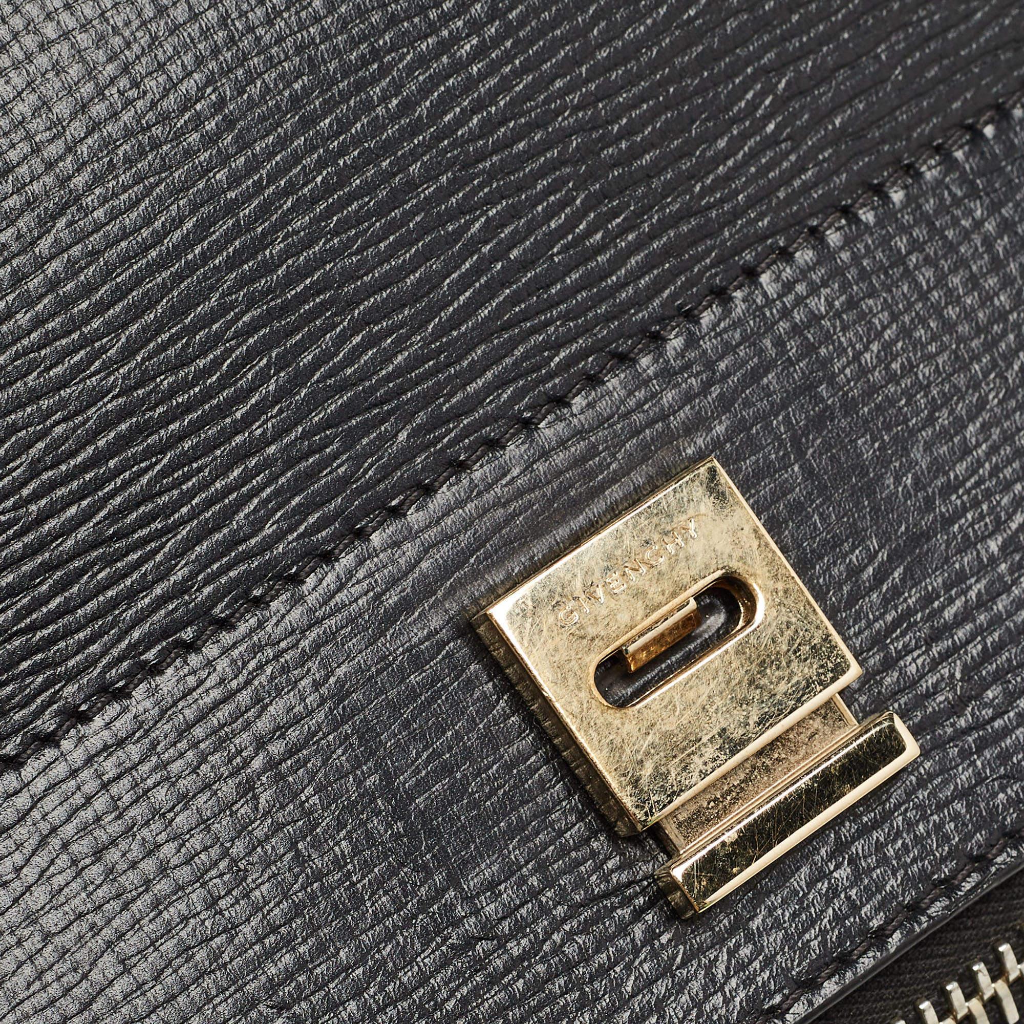 Givenchy Black Leather Pandora Box Shoulder Bag 14