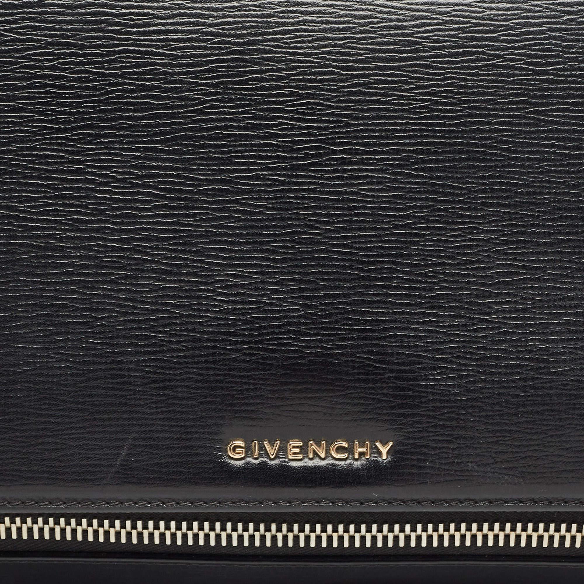 Givenchy Black Leather Pandora Box Shoulder Bag 2