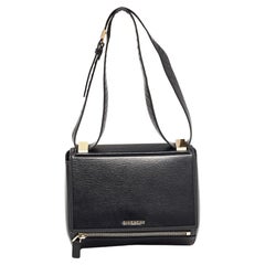 Used Givenchy Black Leather Pandora Box Shoulder Bag