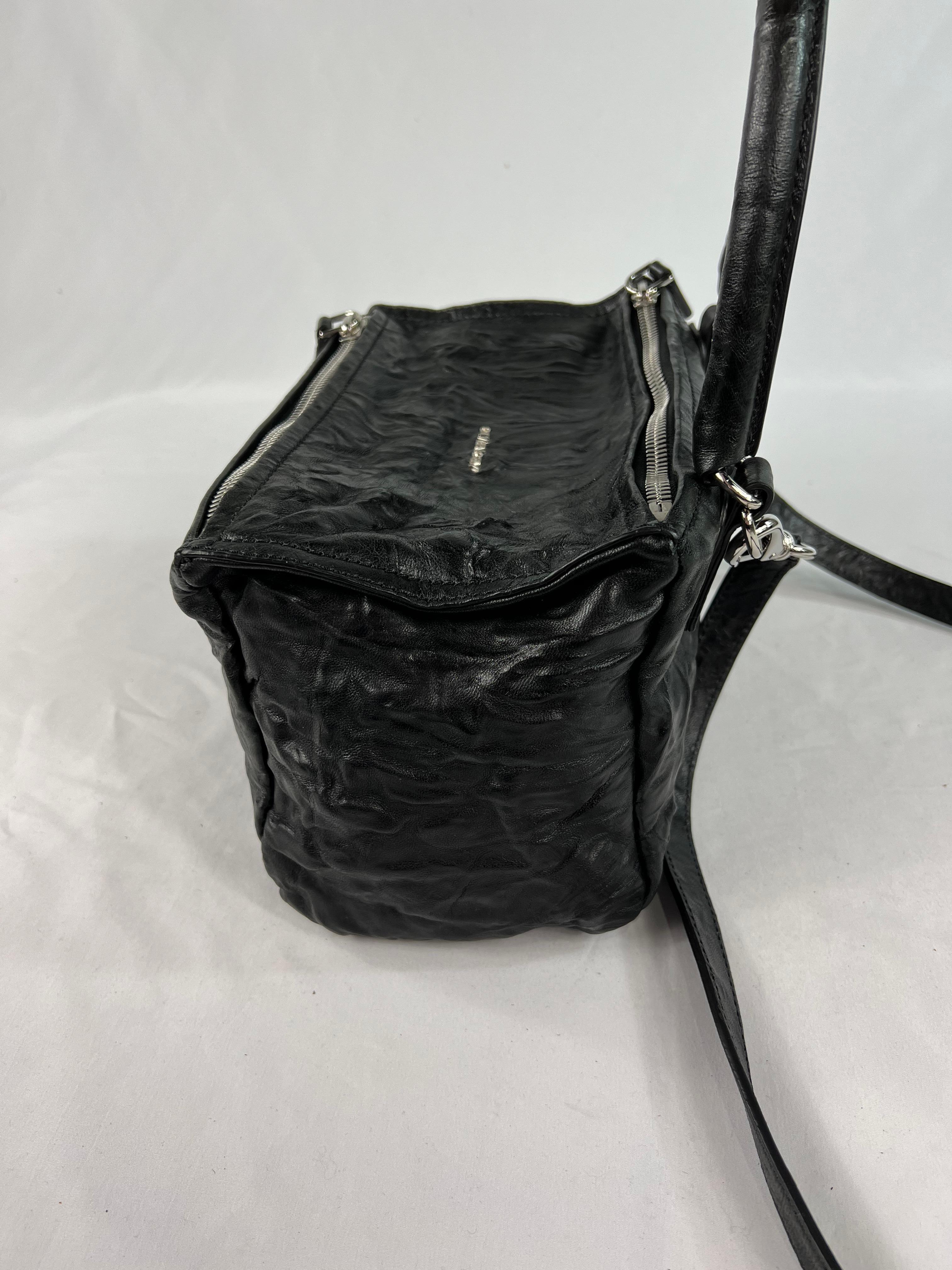 Women's or Men's Givenchy Black Leather Pandora Crossbody Handbag