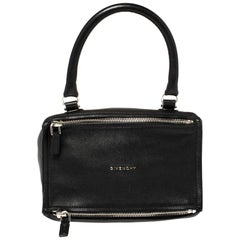 Givenchy Black Leather Pandora Messenger Bag