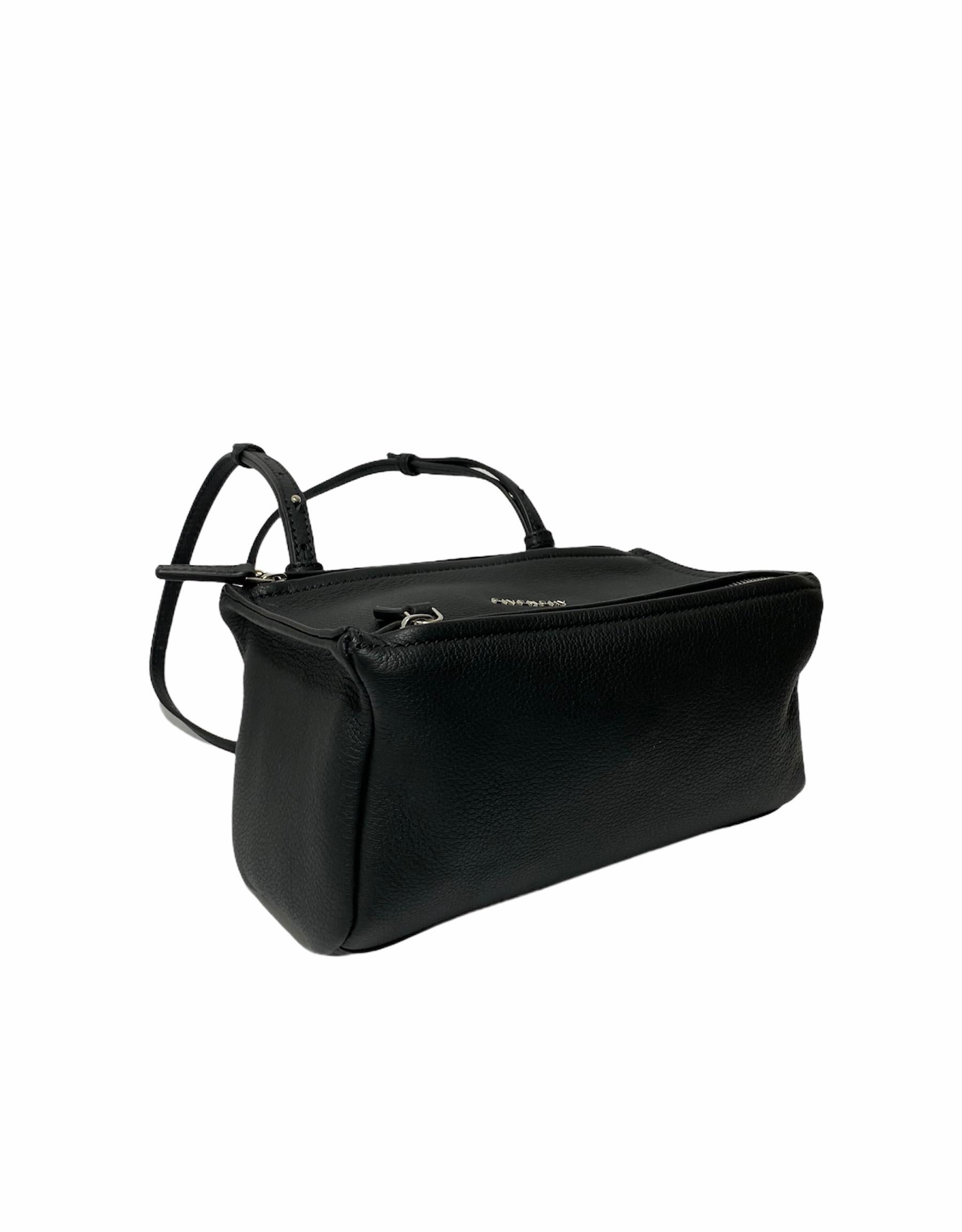 Women's Givenchy Black Leather Pandora Shoulder Bag 