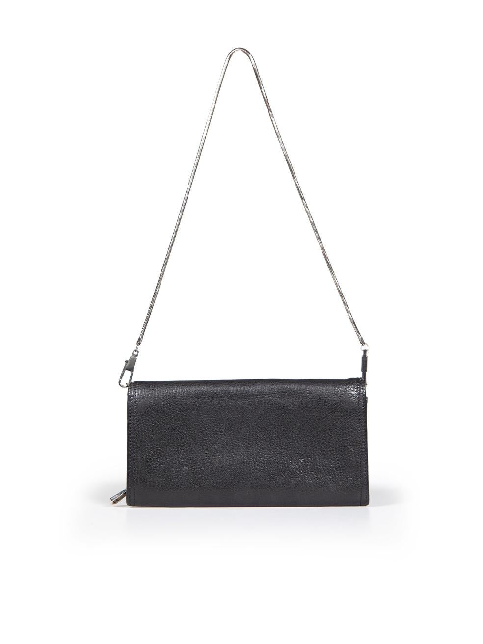 Givenchy Black Leather Pandora Wallet On Chain In Excellent Condition In London, GB
