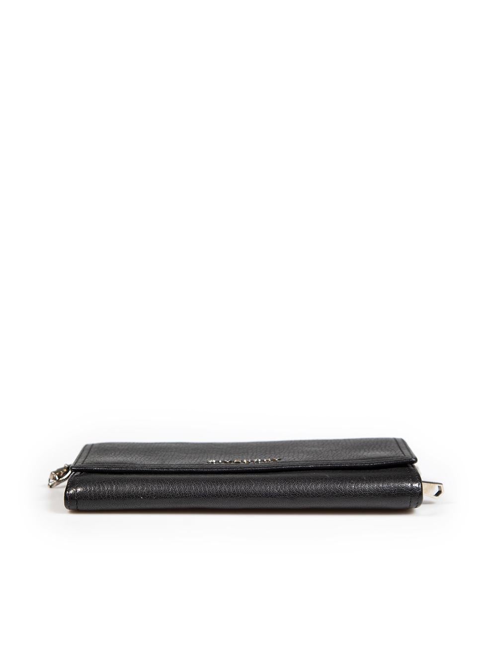 Women's Givenchy Black Leather Pandora Wallet On Chain