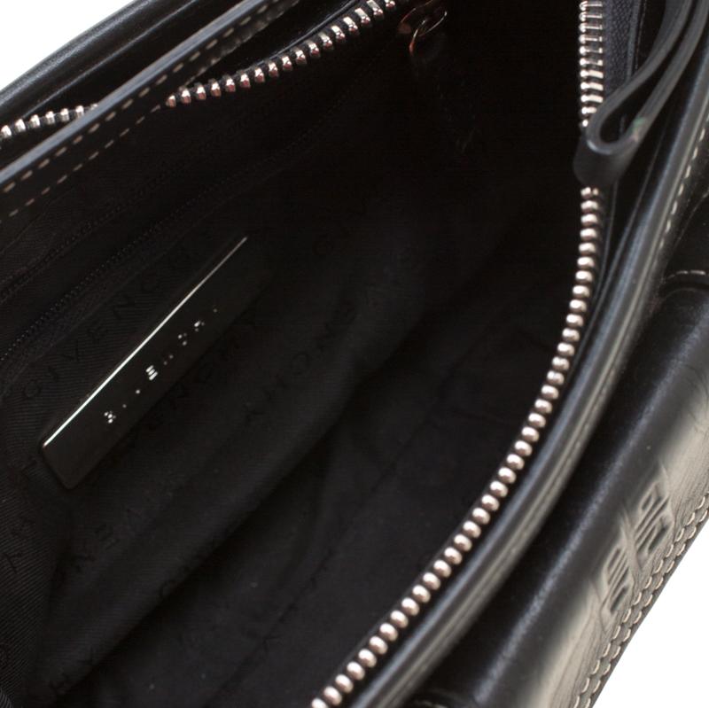 Givenchy Black Leather Pocket Shoulder Bag 5