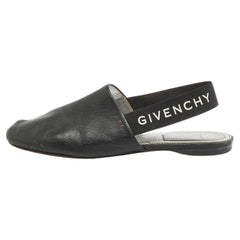 Givenchy Flats Rivington Slingback Cuero Negro Talla 36