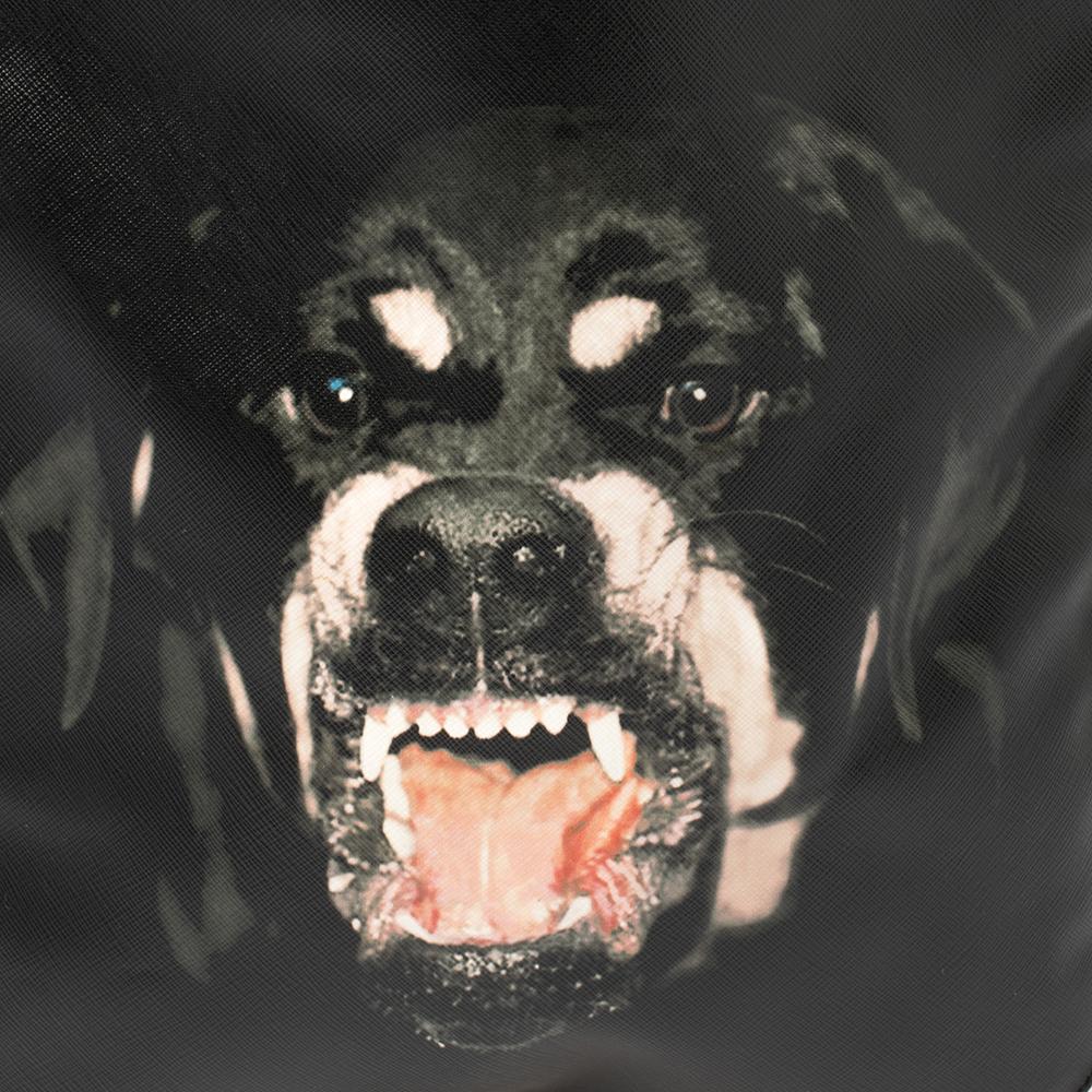 Givenchy Black Leather Rottweiler Chain Tote 5