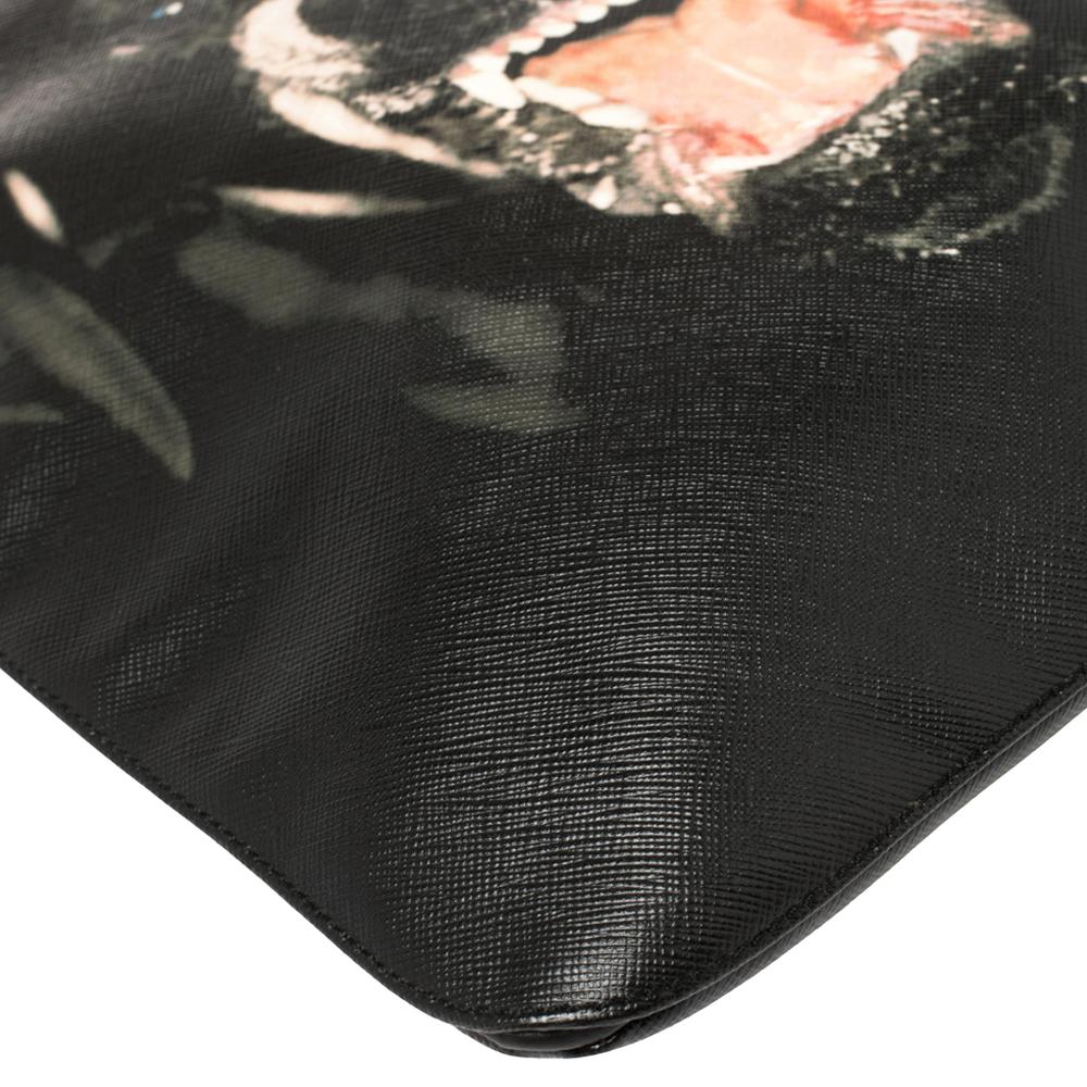Women's Givenchy Black Leather Rottweiler Chain Tote