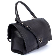 GIVENCHY black leather SHARK MINI Shoulder Bag