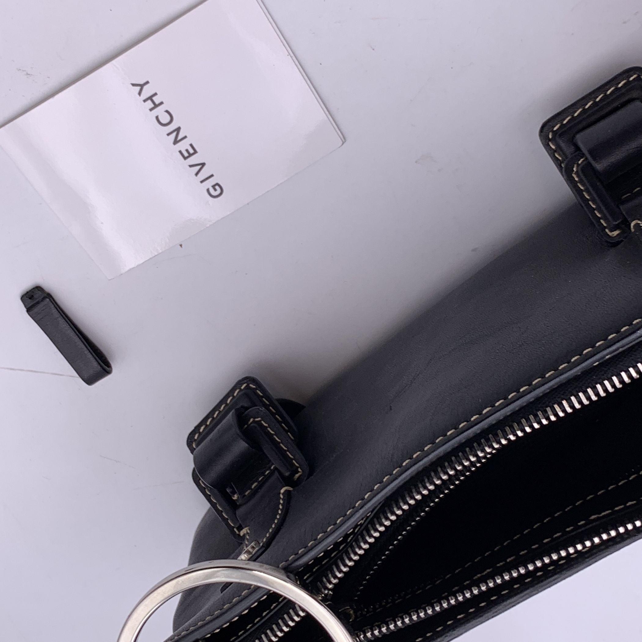 Bolso bandolera de piel negro Givenchy Correa trenzada 1