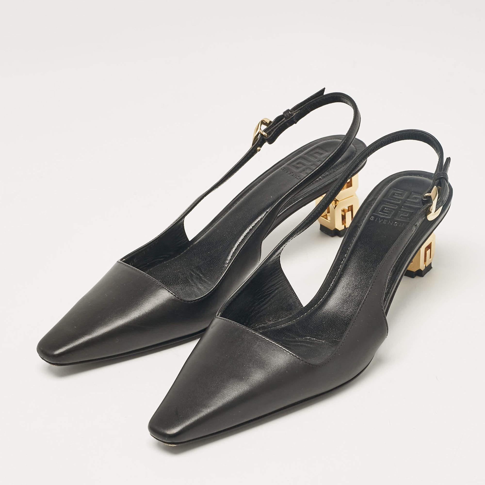 Make a chic style statement with these designer pumps. They showcase sturdy heels and durable soles perfect for your fashionable outings