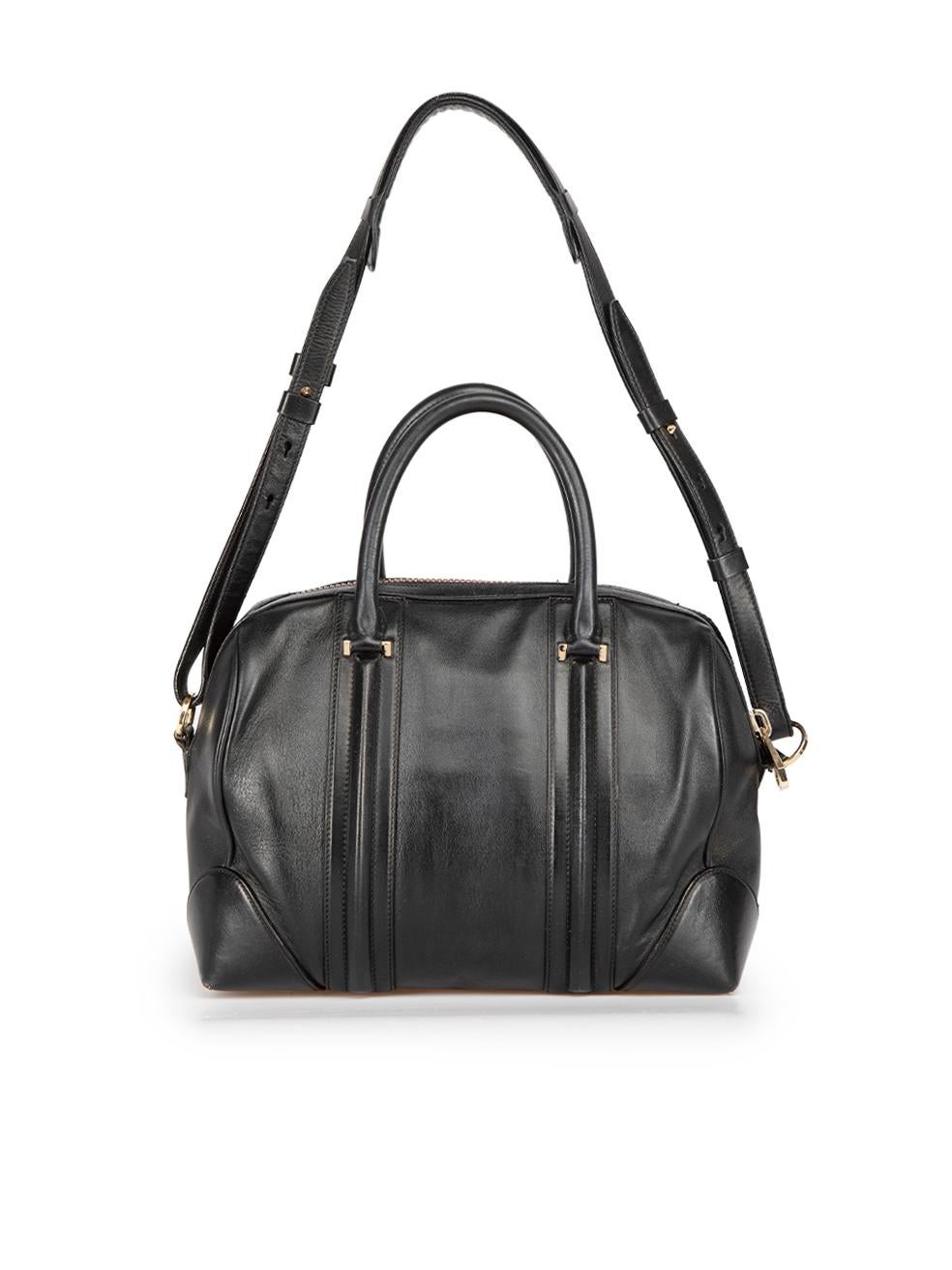 Givenchy Black Leather Small Antigona Handbag In Good Condition In London, GB