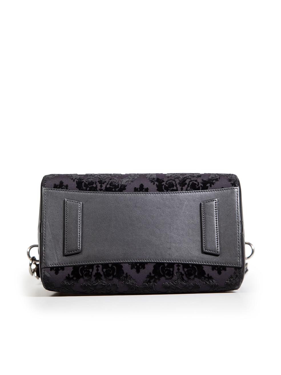 Women's Givenchy Black Leather Small Devore Antigona