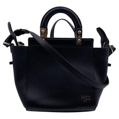 Givenchy Black Leather Small HDG Tote Bag Handbag with Strap
