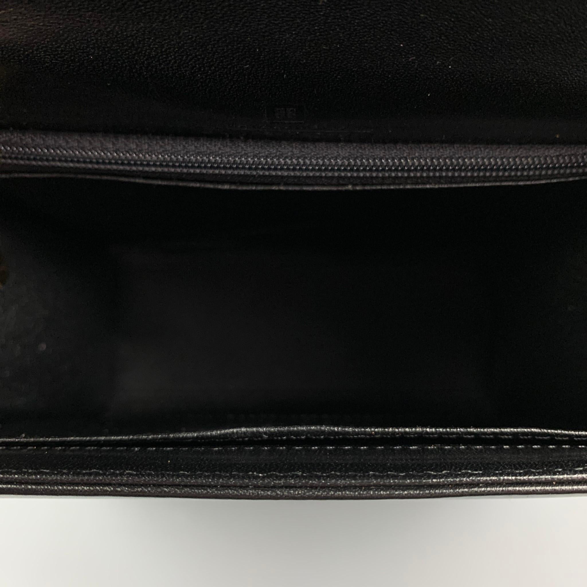 GIVENCHY Black Leather Top Handle Square Handbag 2