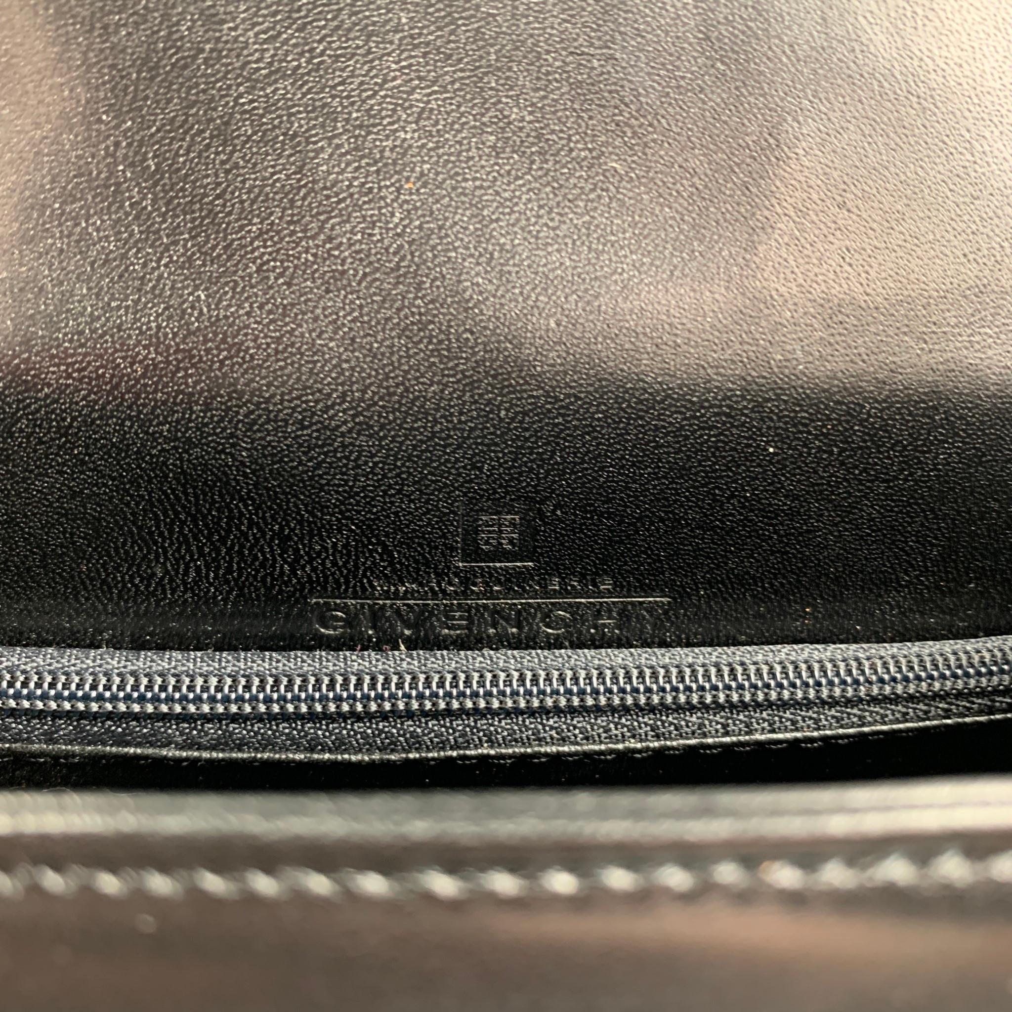 GIVENCHY Black Leather Top Handle Square Handbag 3