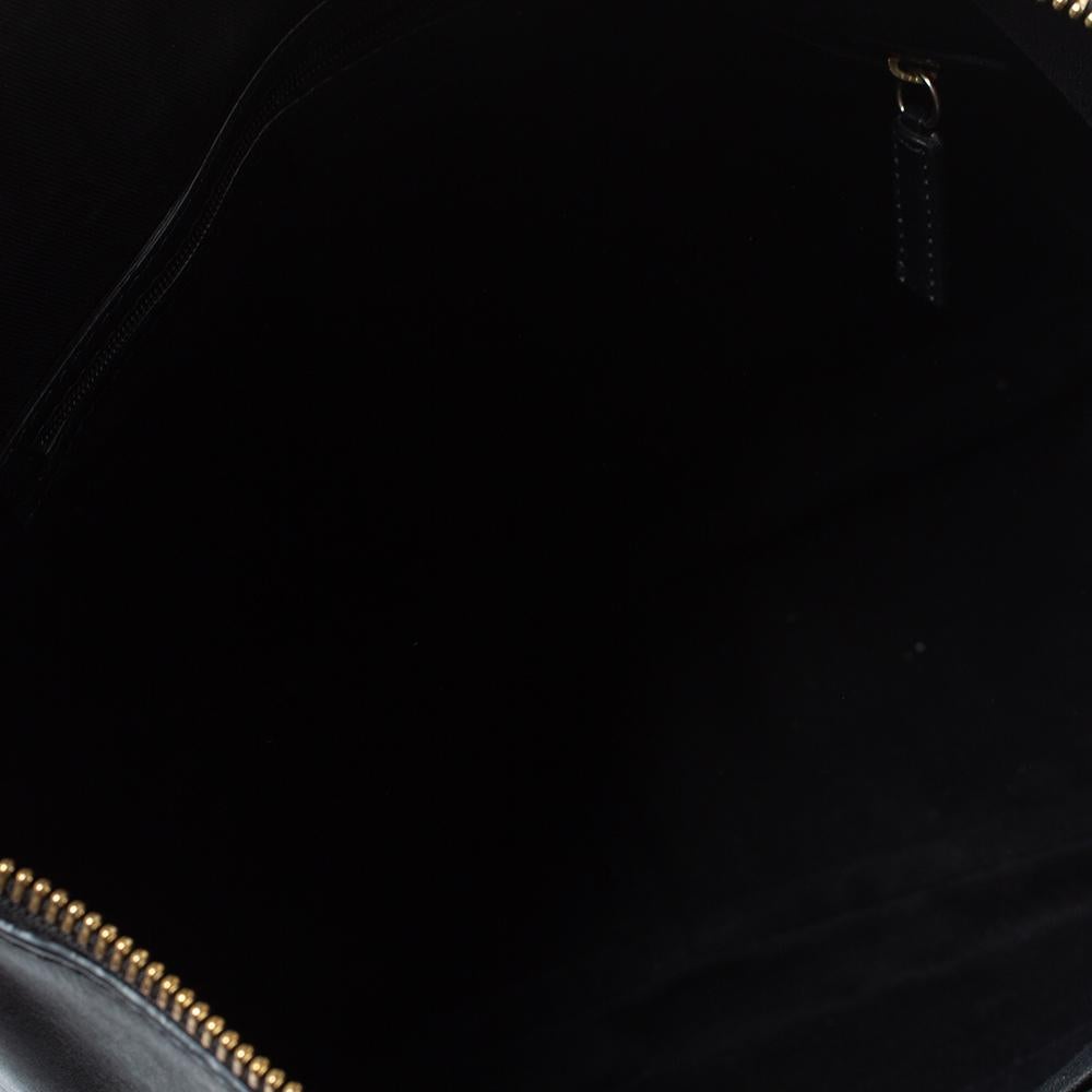 Givenchy Black Leather Zipped Detail Tote 7
