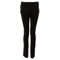 Givenchy Black Logo Button Detail Skinny Trousers Size S