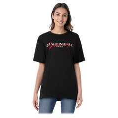 Givenchy Schwarz Logo Detail T-Shirt Größe XXL