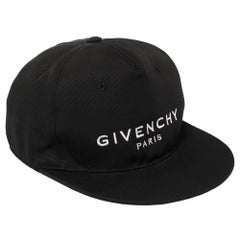 Givenchy Black Logo Embroidered Canvas Baseball Cap