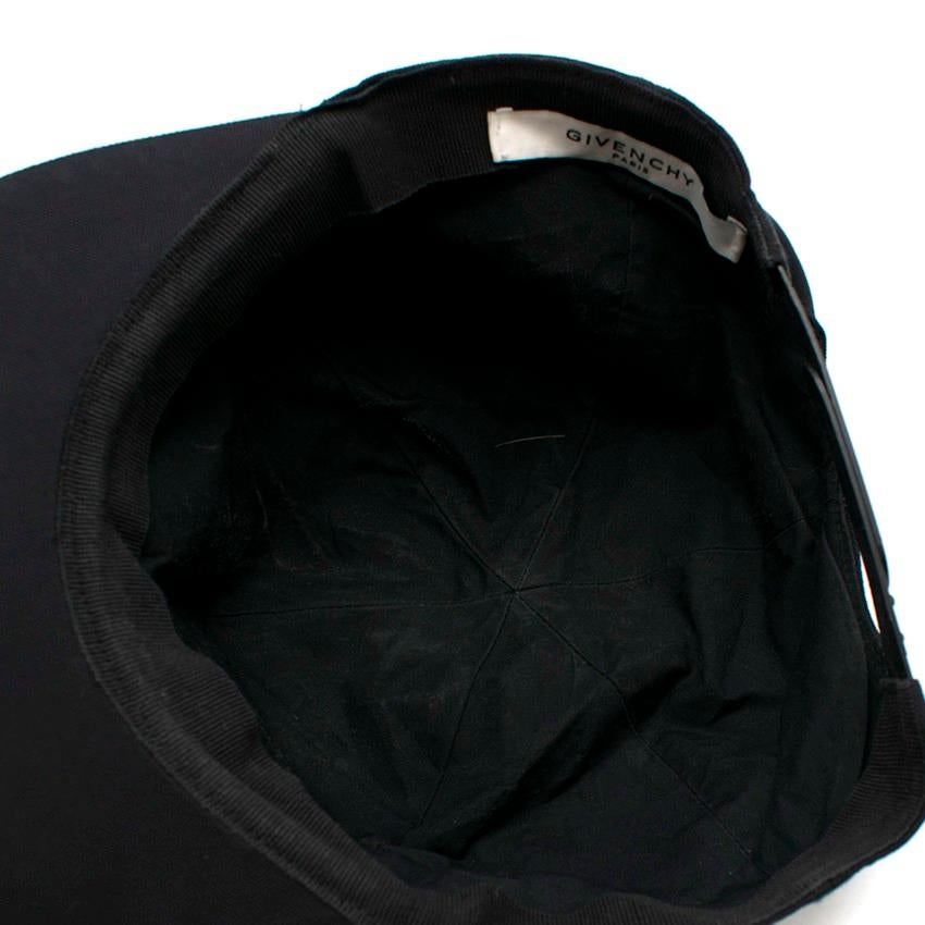 Givenchy Black Logo-embroidered Woven Baseball Cap 2