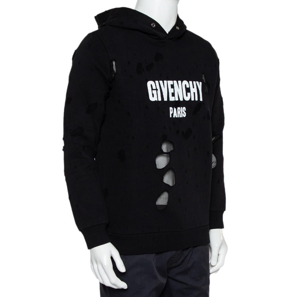 givenchy distressed hoodie