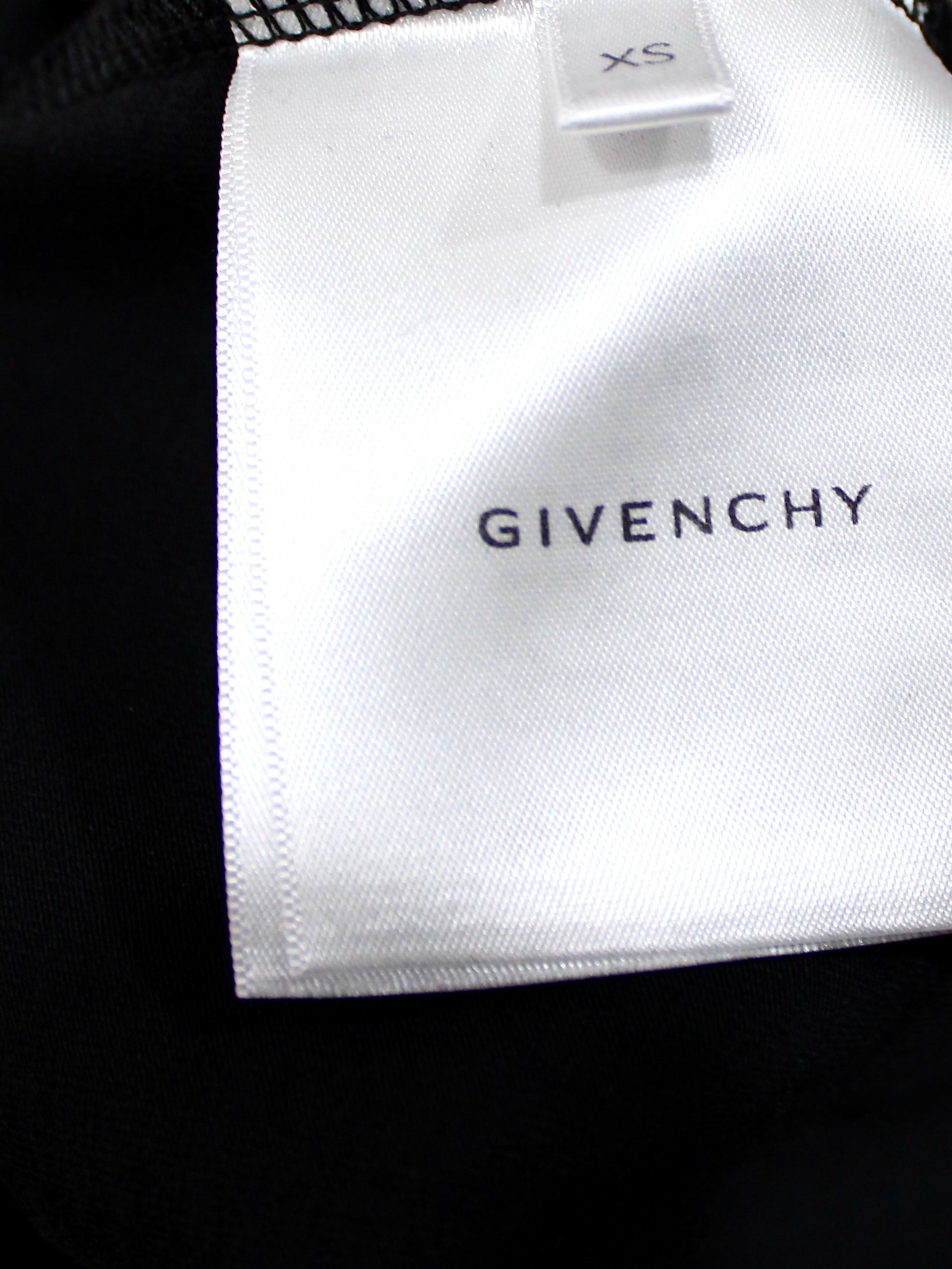Canotta in cotone con stampa logo nero di Givenchy in vendita 5