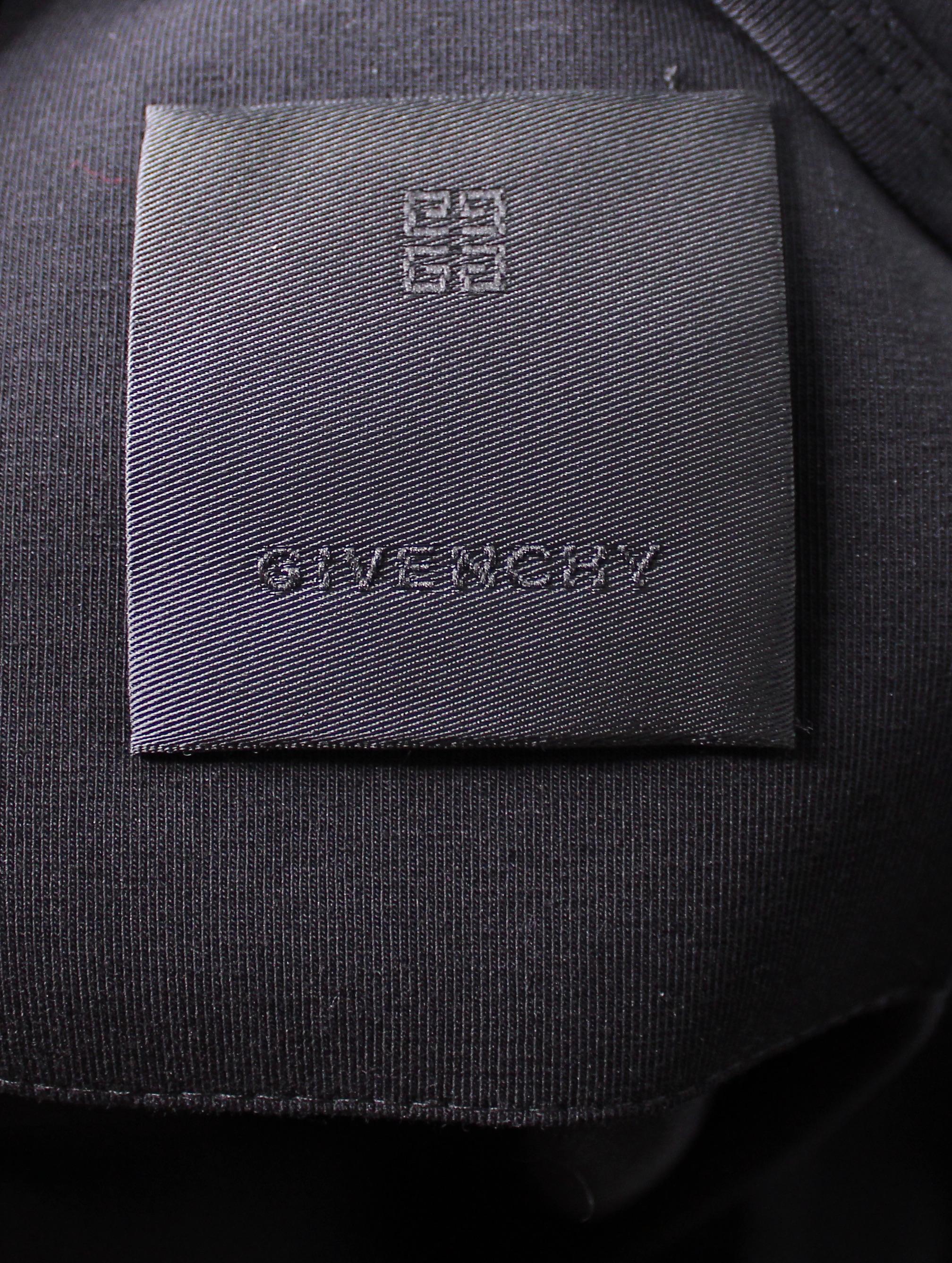 Canotta in cotone con stampa logo nero di Givenchy in vendita 4