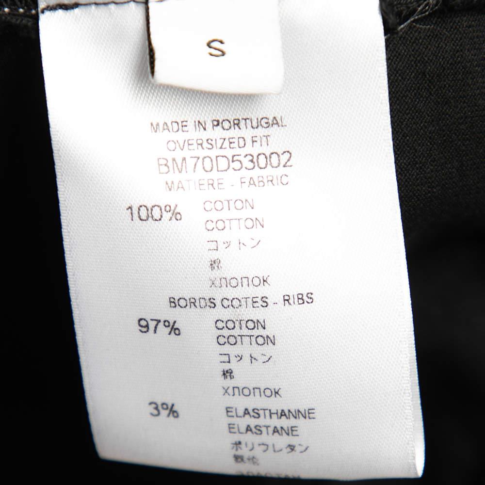 Men's Givenchy Black Logo Printed Side Trim Detail Distressed T-Shirt S For Sale