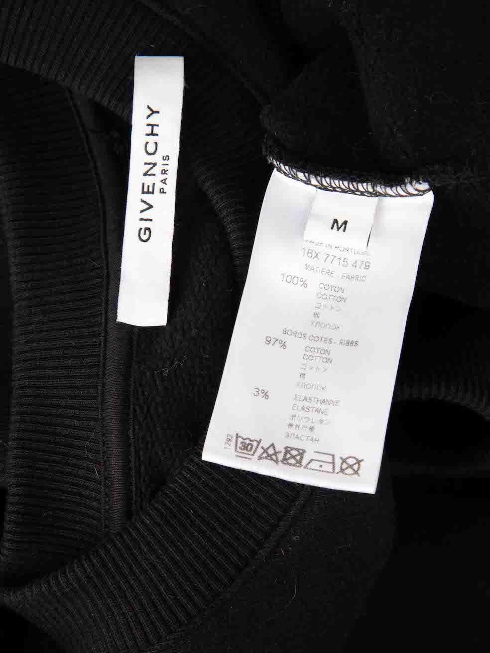 Givenchy Black Love Metallic Jumper Size M For Sale 1
