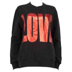 Givenchy Black Love Metallic Jumper Size M