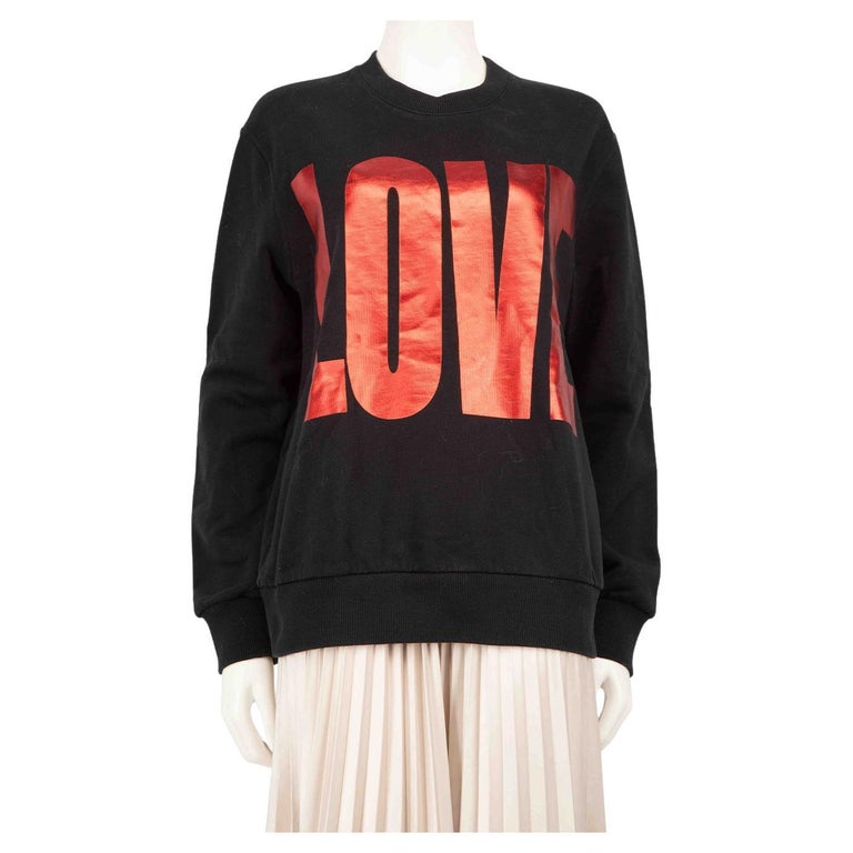 Givenchy Jersey Negro Love Metalizado Talla M en venta en 1stDibs