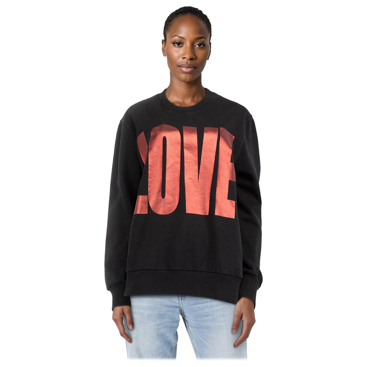 Givenchy Black Love Print Sweatshirt Size L
