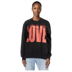 Givenchy Black Love Print Sweatshirt Size L
