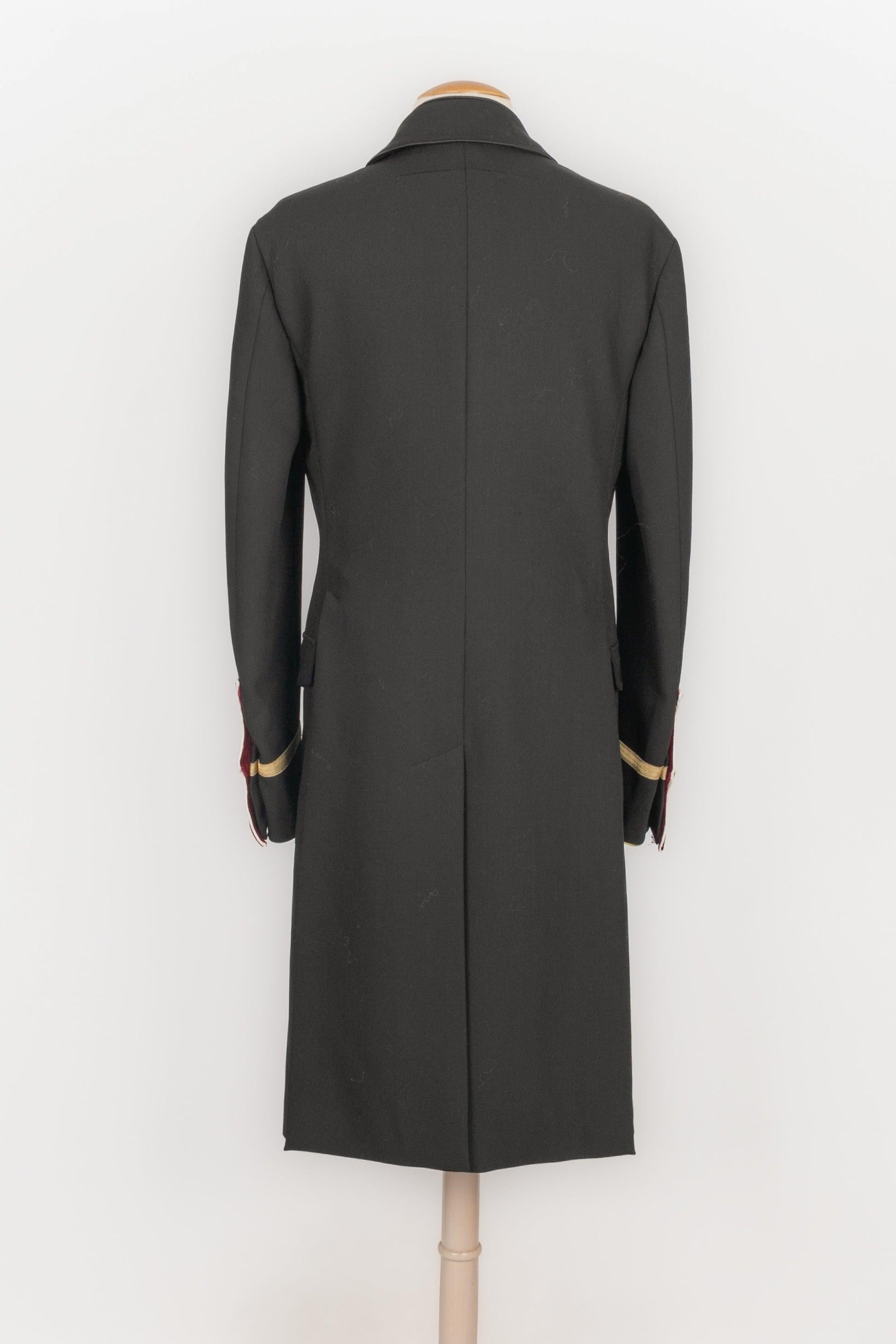 Givenchy Cappotto nero da uomo di media lunghezza In condizioni buone in vendita a SAINT-OUEN-SUR-SEINE, FR