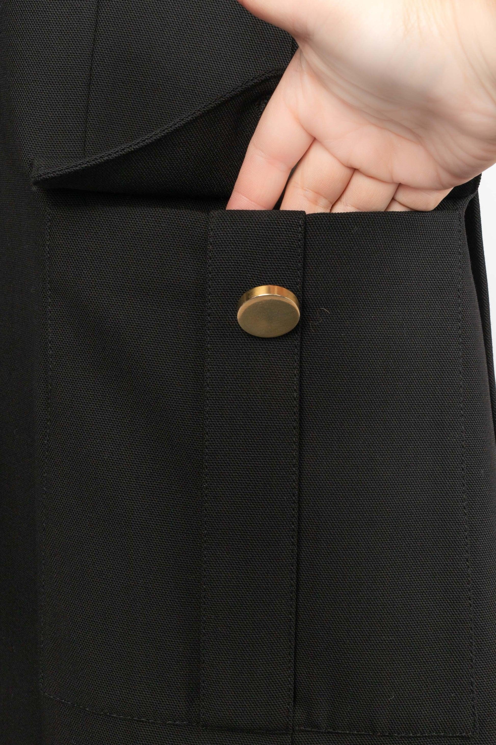 Givenchy Cappotto nero da uomo di media lunghezza in vendita 3