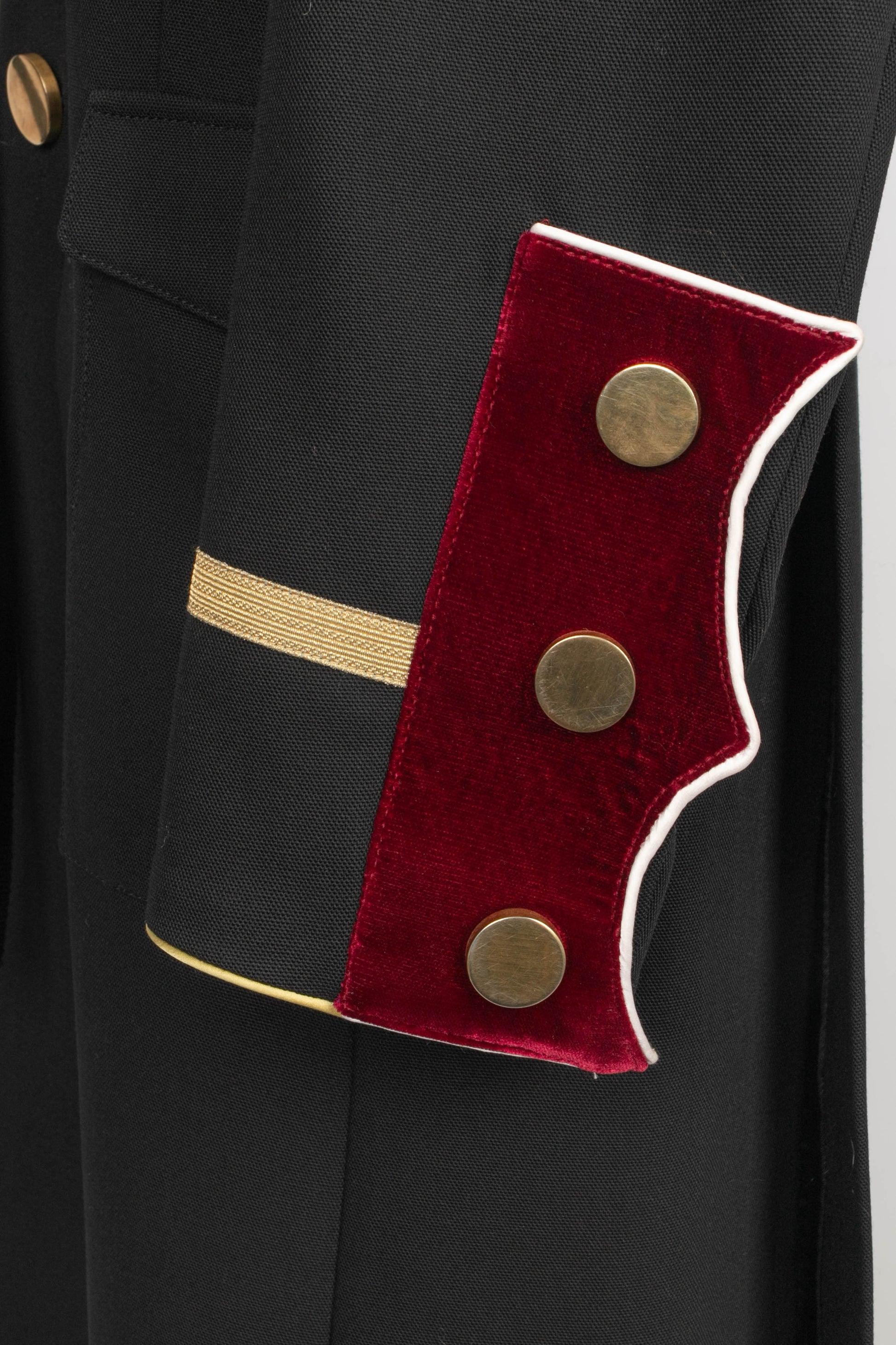 Givenchy Cappotto nero da uomo di media lunghezza in vendita 4