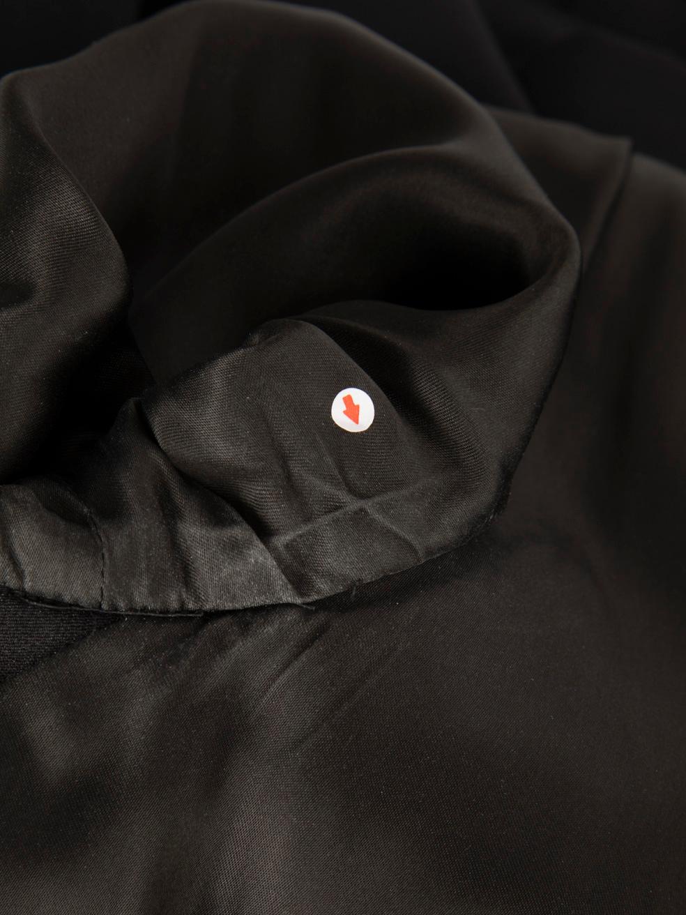 Givenchy Vestido Negro Mini Largo Cuello Cuadrado Talla M en venta 3