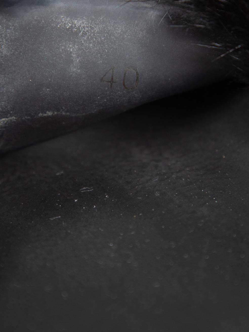 Givenchy Schwarze Slides aus Nerzpelz Größe IT 40 im Angebot 2
