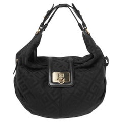 Givenchy Black Monogram Canvas And Leather Hobo