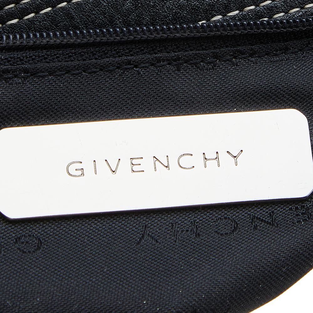 Women's Givenchy Black Monogram Canvas And Leather Shoulder Bag
