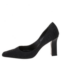 Givenchy Black Monogram Canvas Pumps Size 36.5