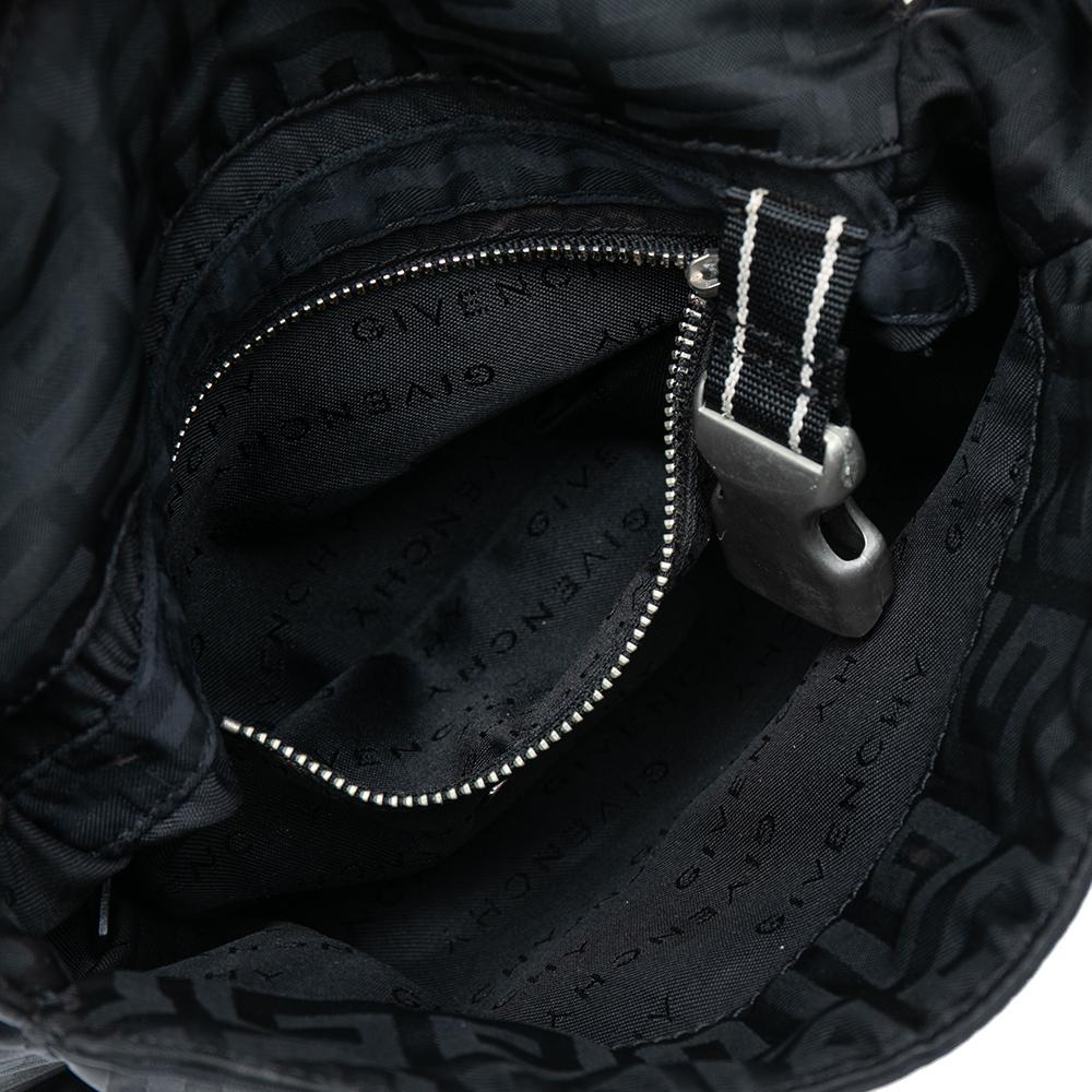 Givenchy Black Monogram Nylon Hobo 5