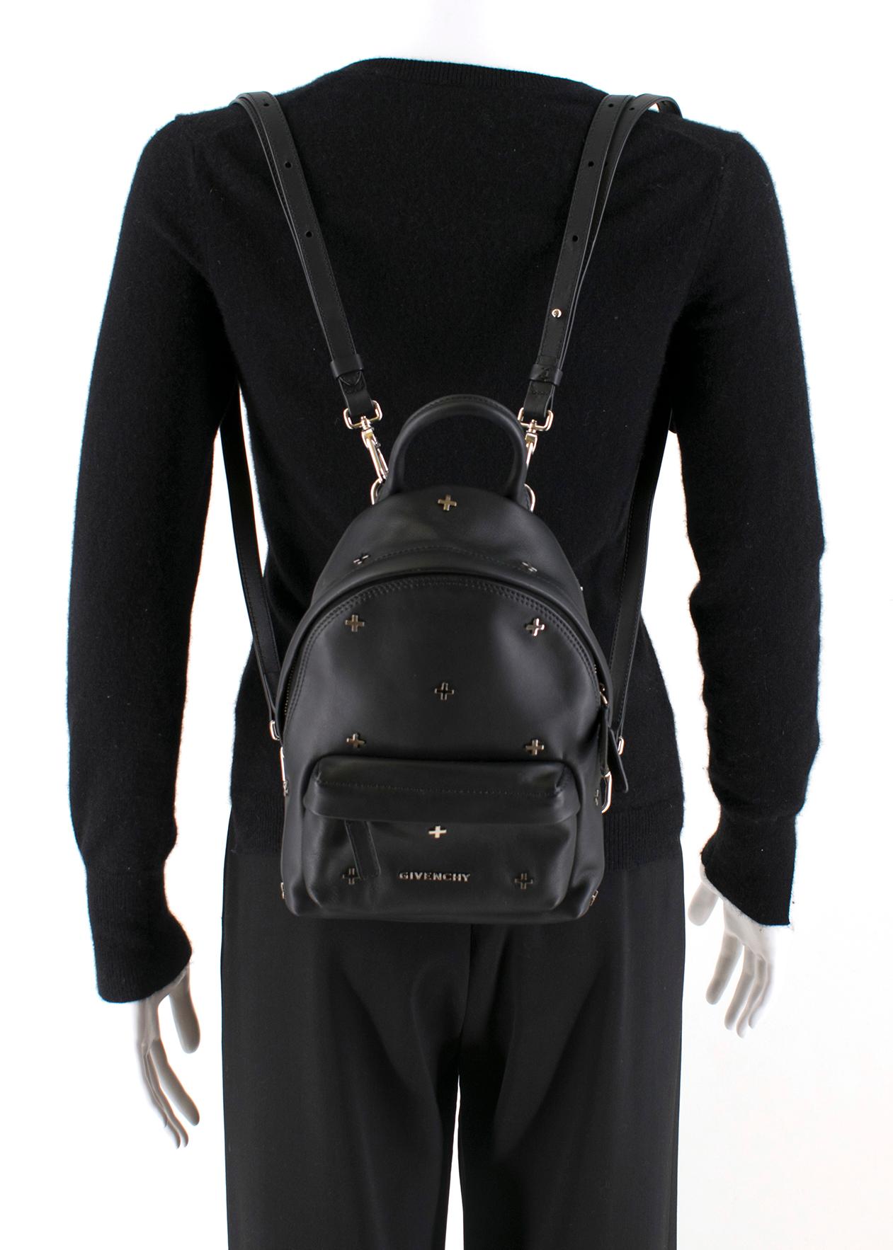 Women's or Men's Givenchy Black Nano Cross Stud Backpack