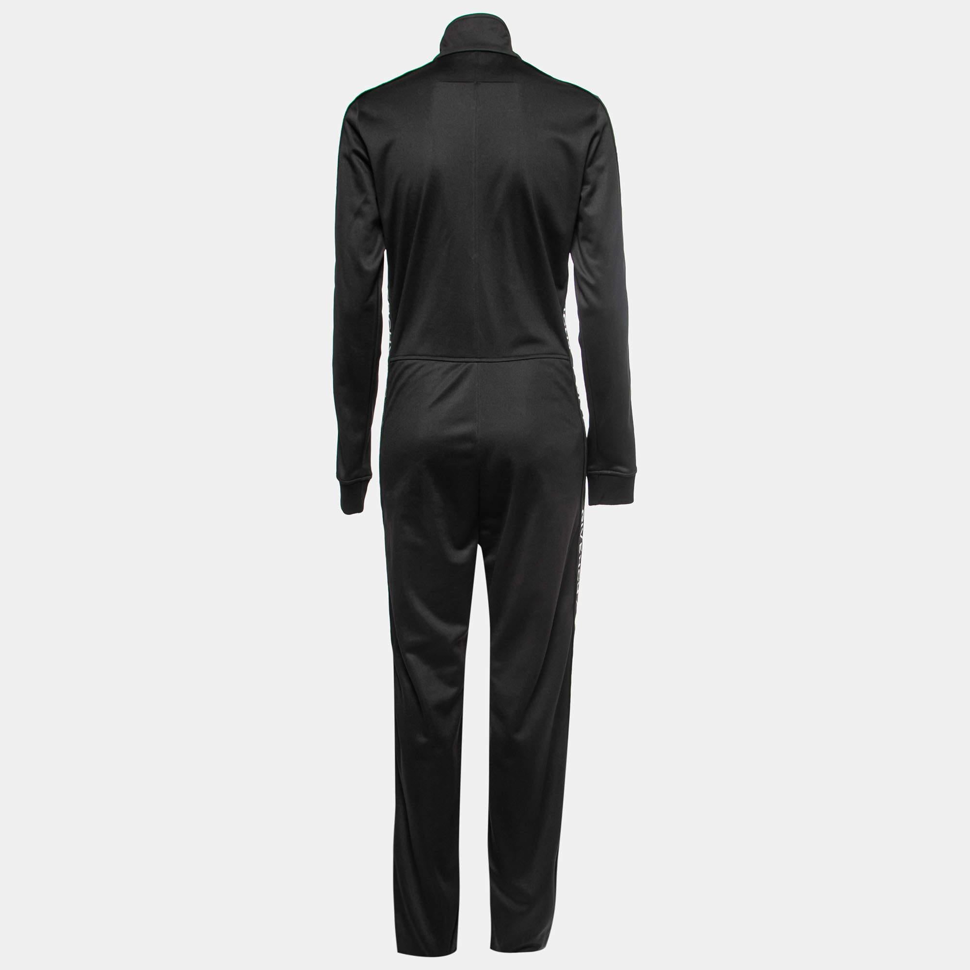 Givenchy Black Neoprene Logo Band Detail Jumpsuit M In New Condition For Sale In Dubai, Al Qouz 2