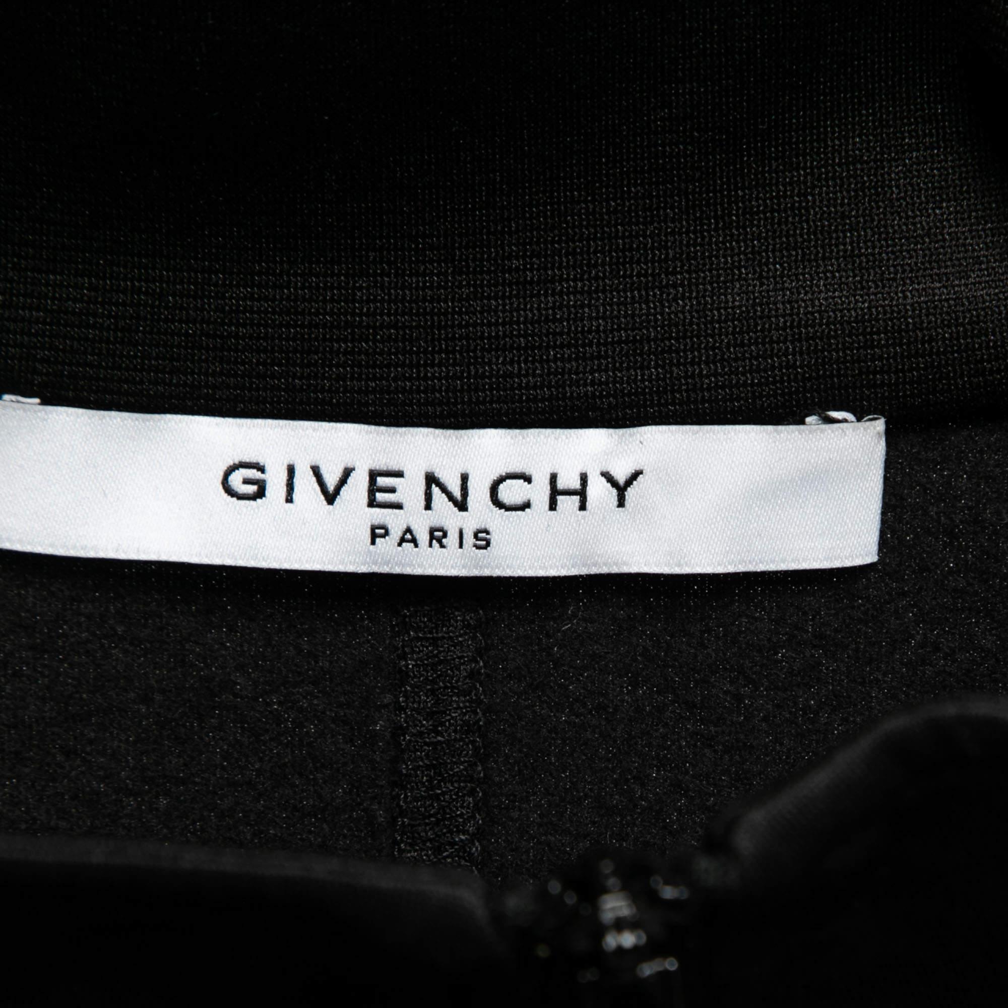 Givenchy Black Neoprene Logo Band Detail Jumpsuit M For Sale 1