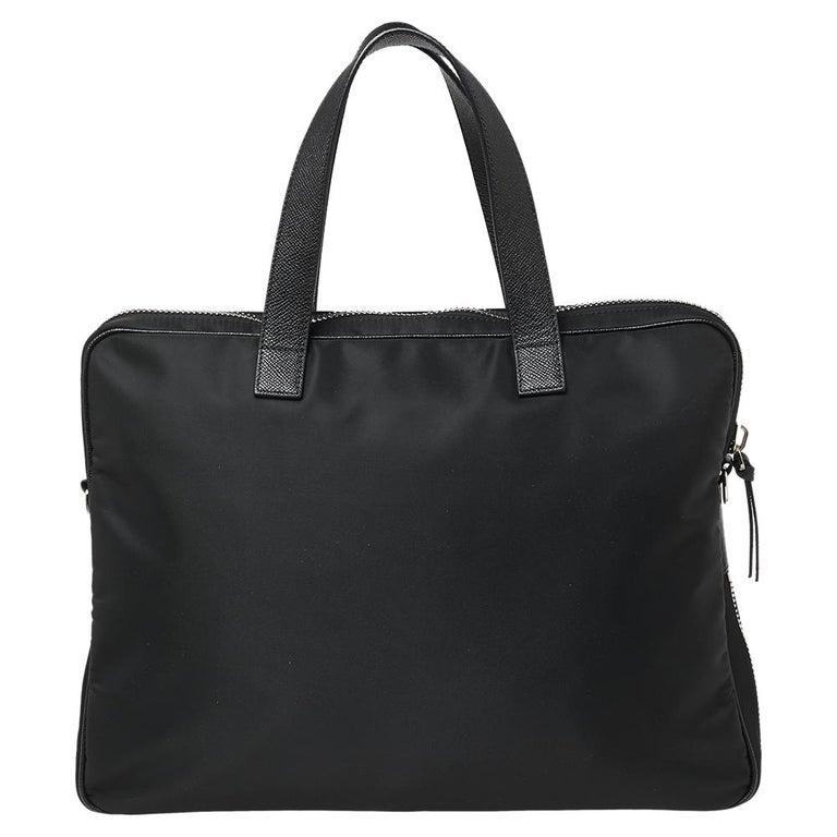 Givenchy Black Nylon Zip Around Laptop Bag at 1stDibs