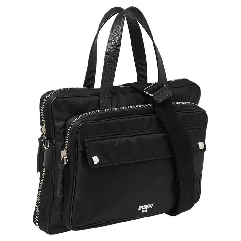 Givenchy Black Nylon Zip Around Laptop Bag at 1stDibs