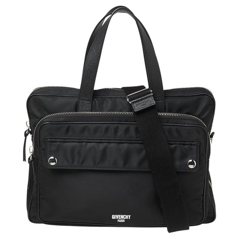 Givenchy Black Nylon Zip Around Laptop Bag at 1stDibs